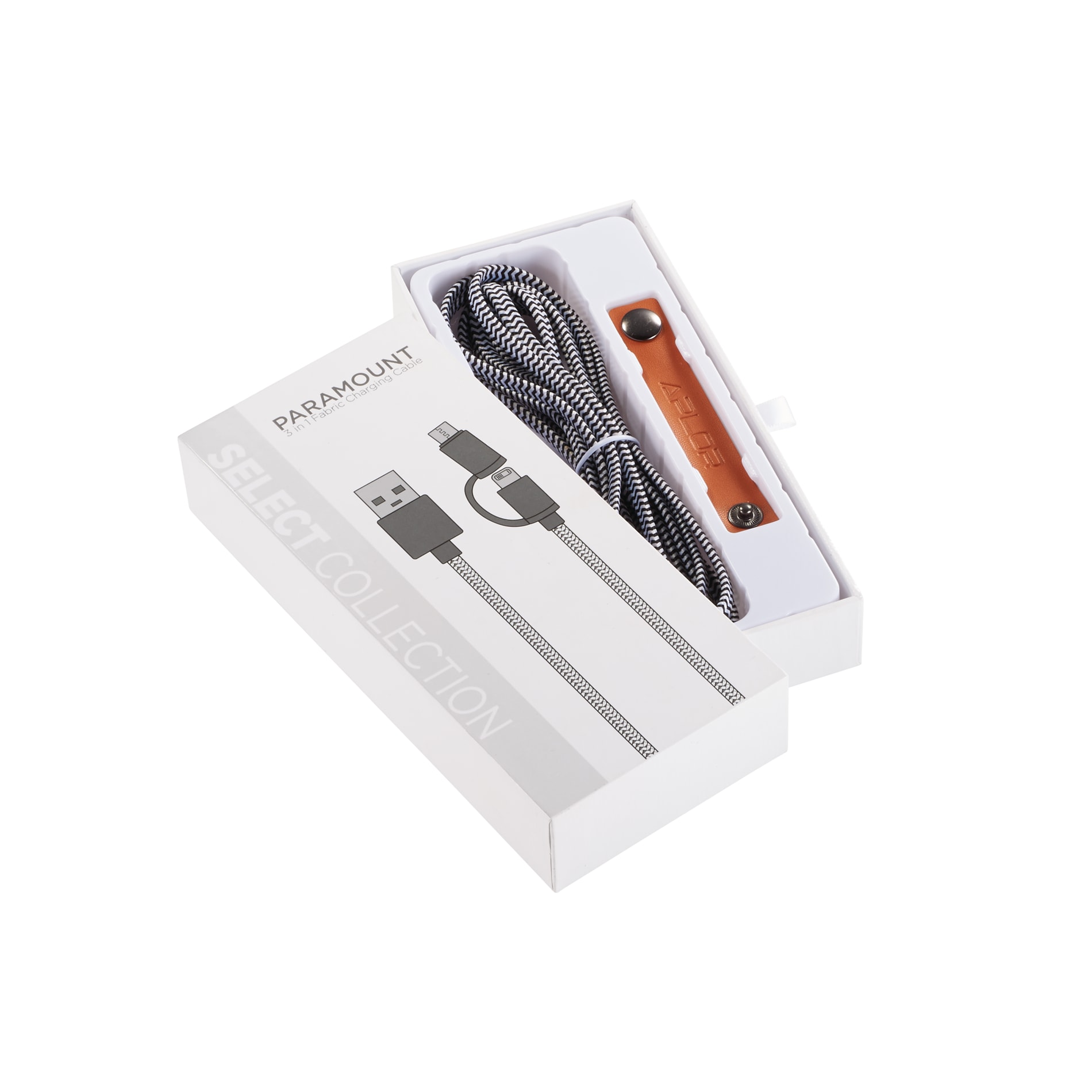 Paramount 3-in-1 Fabric Charging Cable