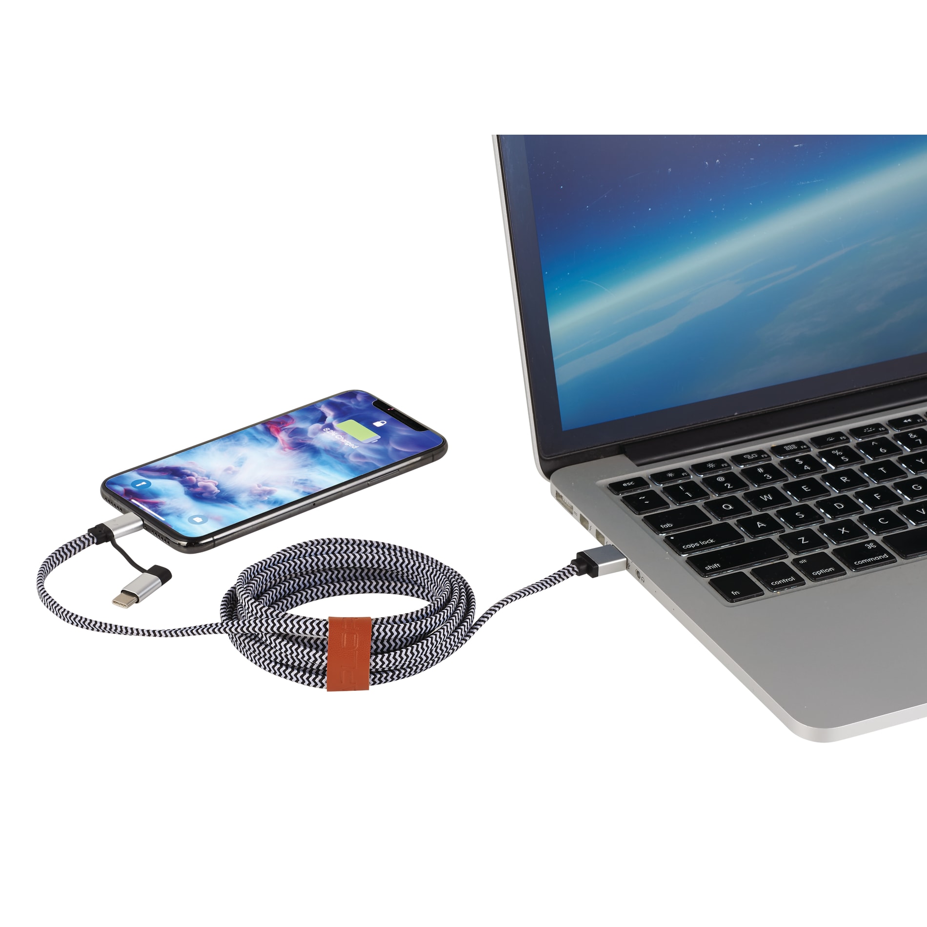 Paramount 3-in-1 Fabric Charging Cable