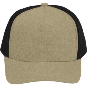 Recycled Cotton Canvas 5 Panel Mesh Back Ballcap