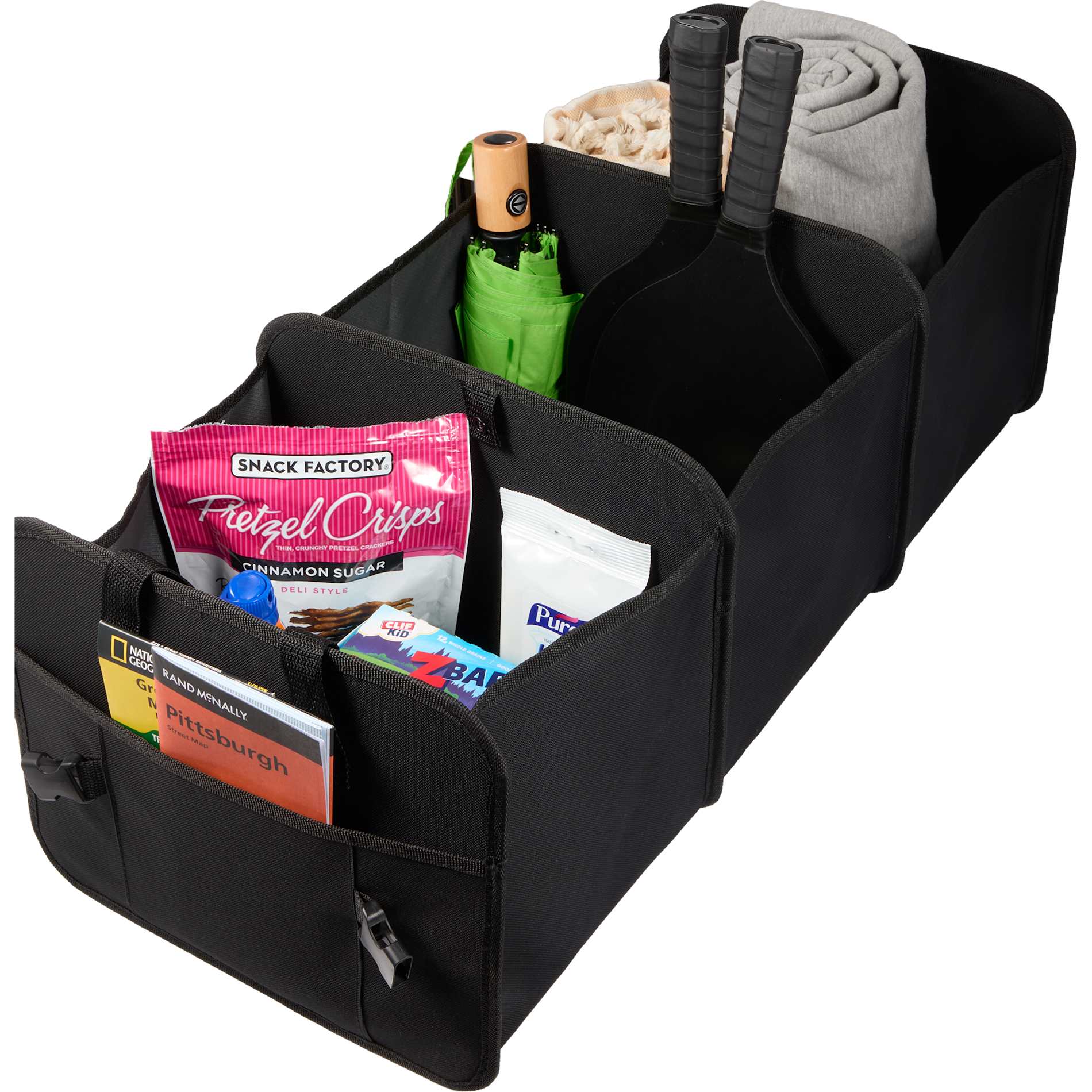 Recycled 3-Compartment Trunk Organizer