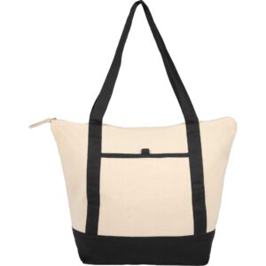 Isle 8oz Organic Cotton Zippered Tote