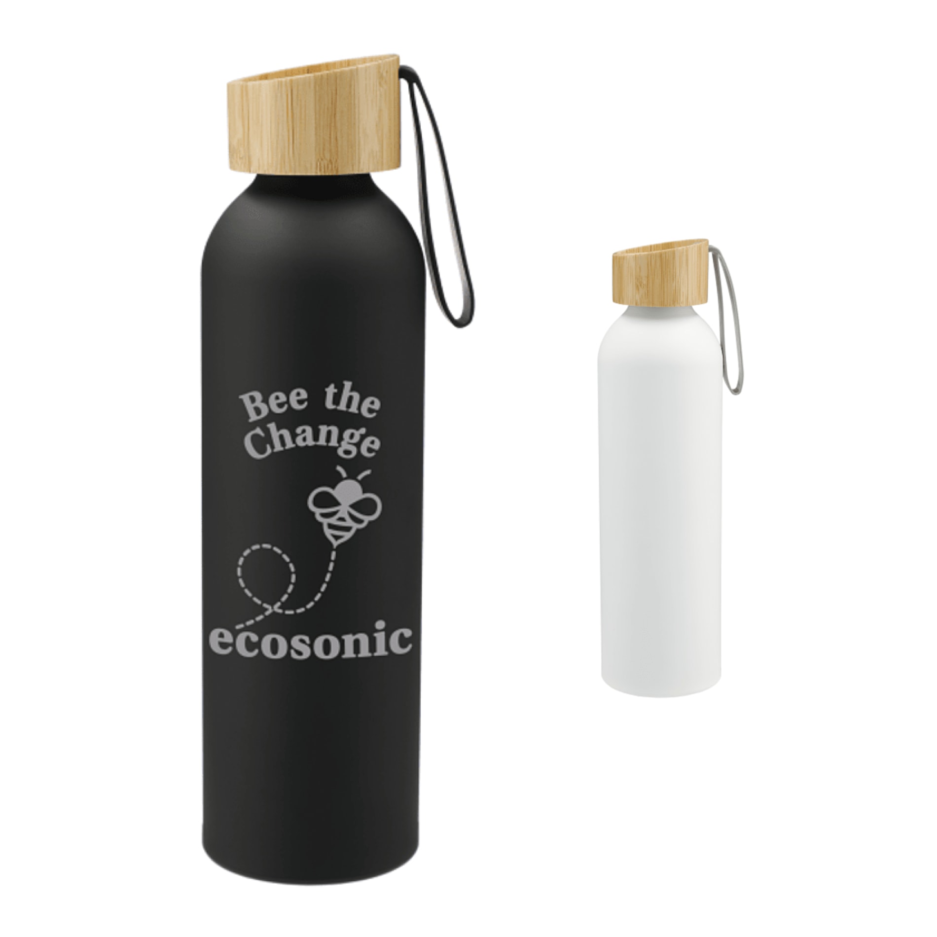 Ryze Aluminum Bottle 22 oz w/ FSC® 100% Bamboo Lid