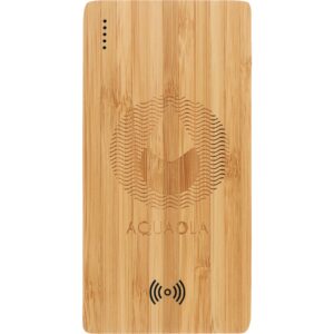 FSC® 100% Bamboo 5000 mAh Wireless Power Bank