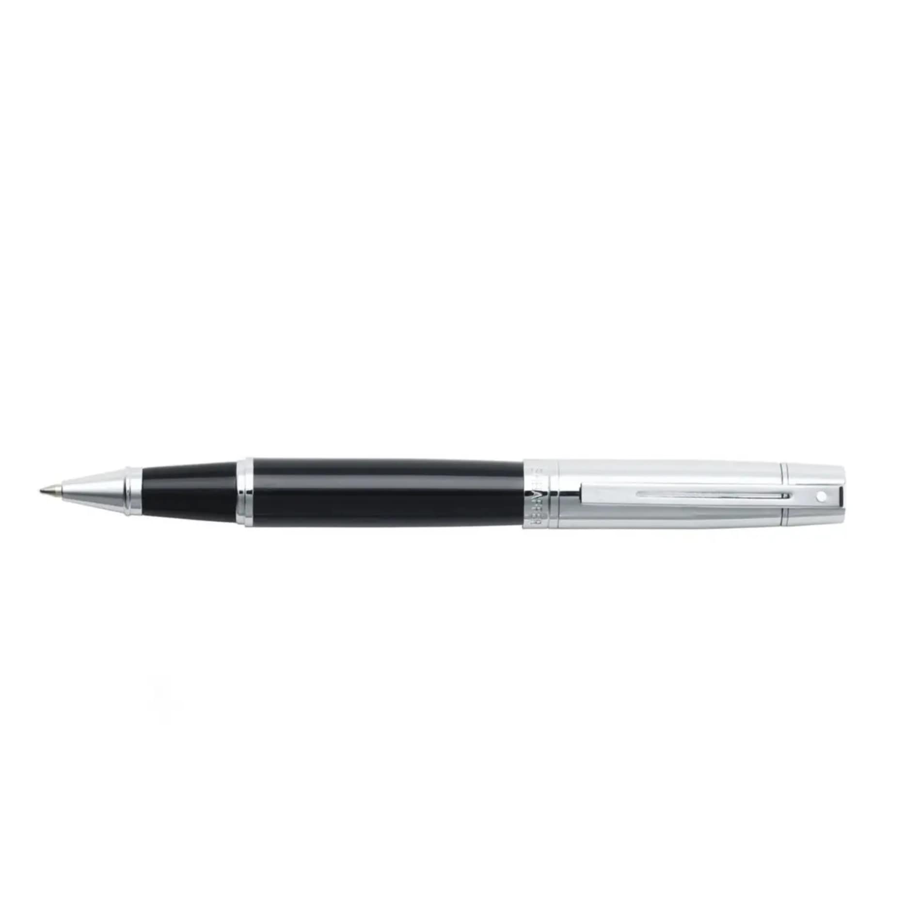 Sheaffer® 300 Glossy Chrome Black Roller Ball