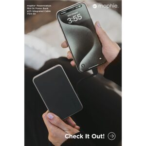 mophie® Powerstation® Mini with Integrated Cable