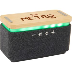 Boost Fabric and Bamboo Wireless Charging Speaker