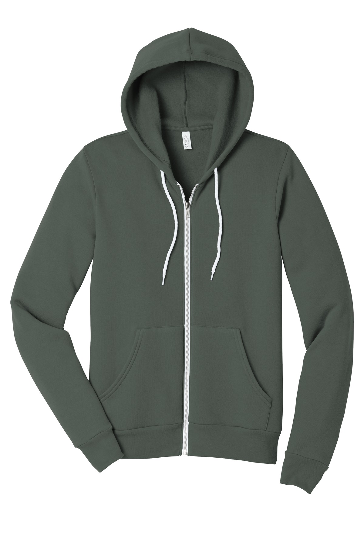 BELLA+CANVAS Unisex Sponge Fleece Full-Zip Hoodie.