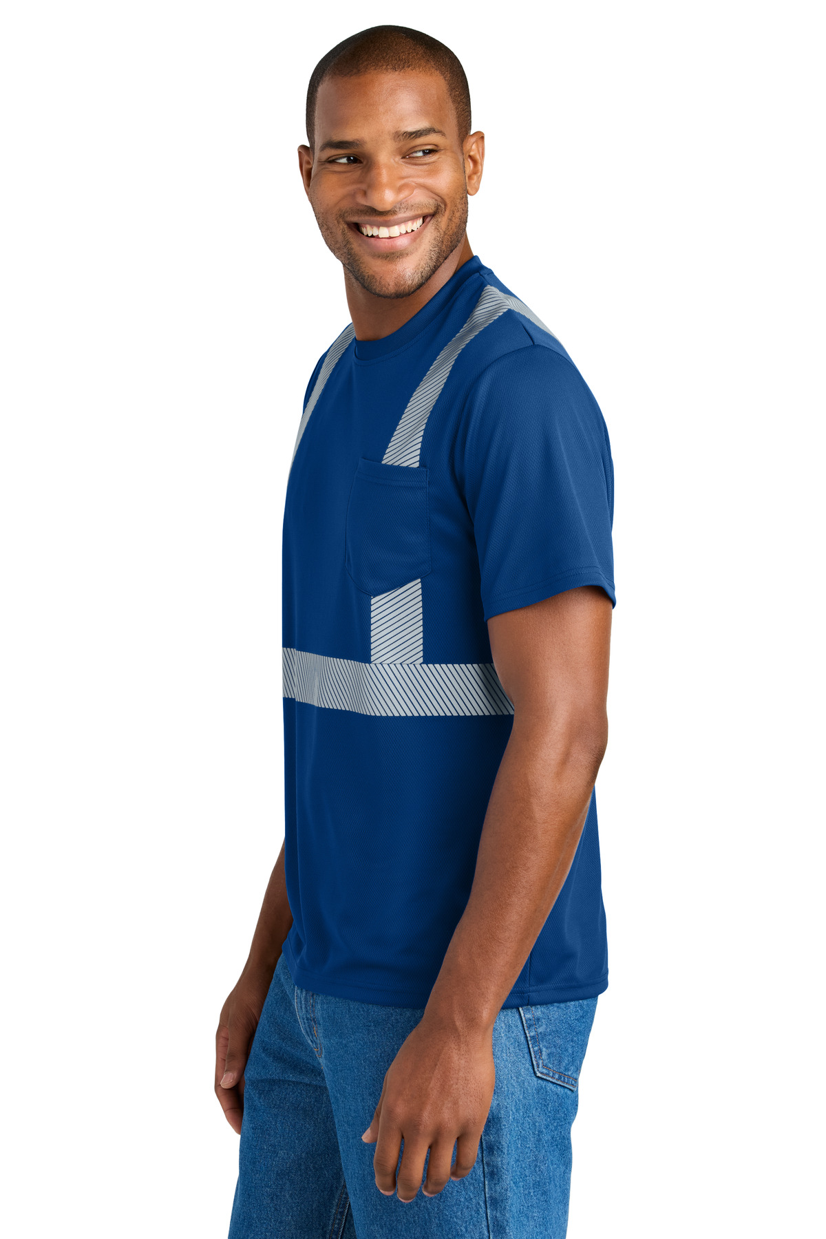 CornerStone Enhanced Visibility Segmented Tape Tee