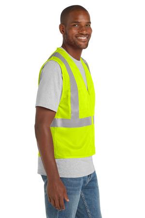 CornerStone ANSI 107 Class 2 Mesh Zippered Vest.