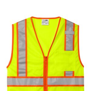 CornerStone ANSI 107 Class 2 Mesh Zippered Two-Tone Vest.